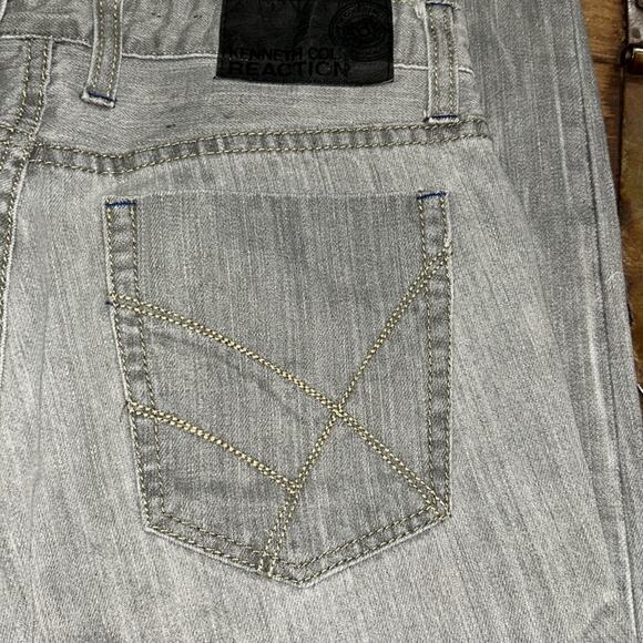 Mens Kenneth Cole Reaction Straight Leg Gray Jeans Size 30 - Picture 6 of 11